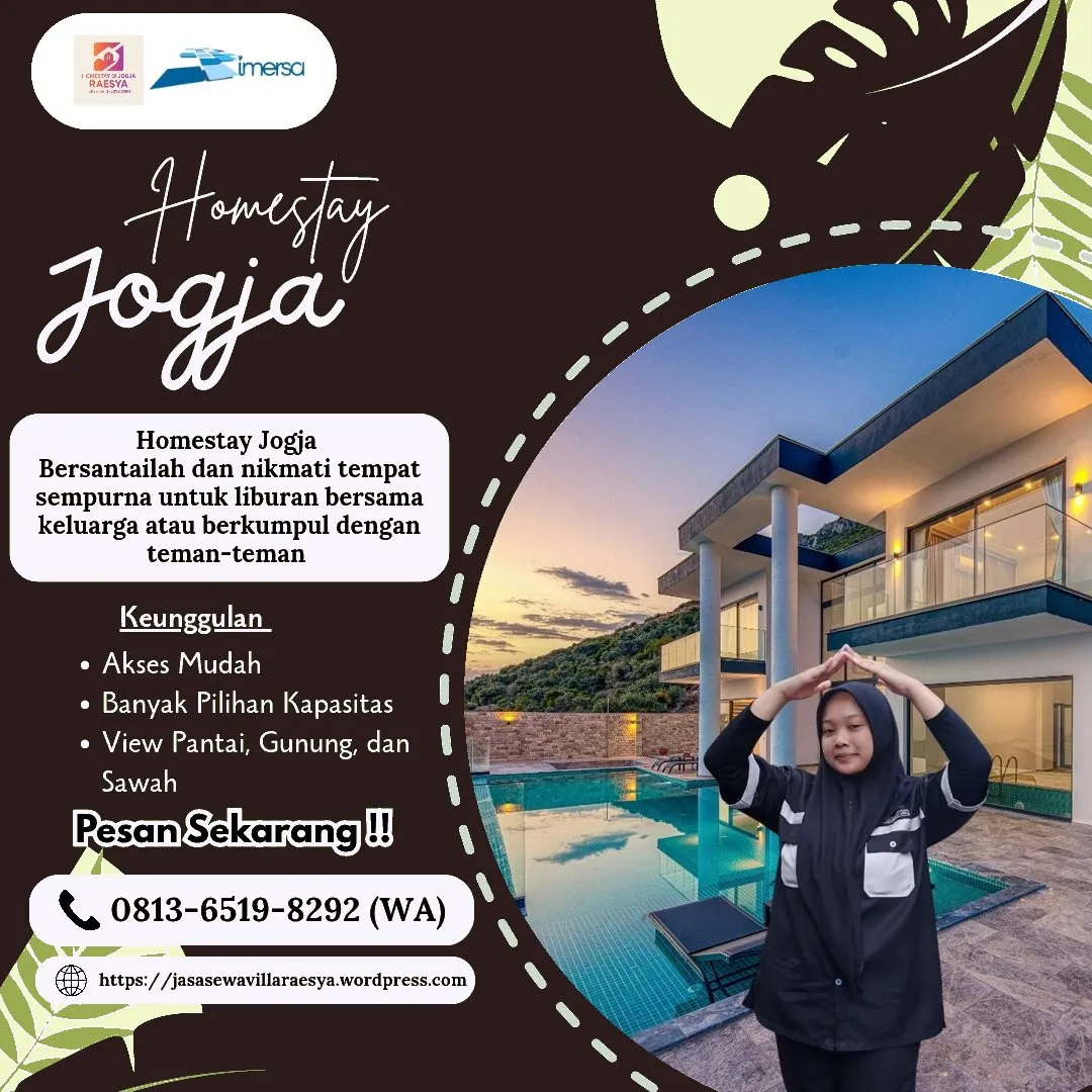 Villa Jogja Ada Kolam Renang | 0813-6519-8292 WA