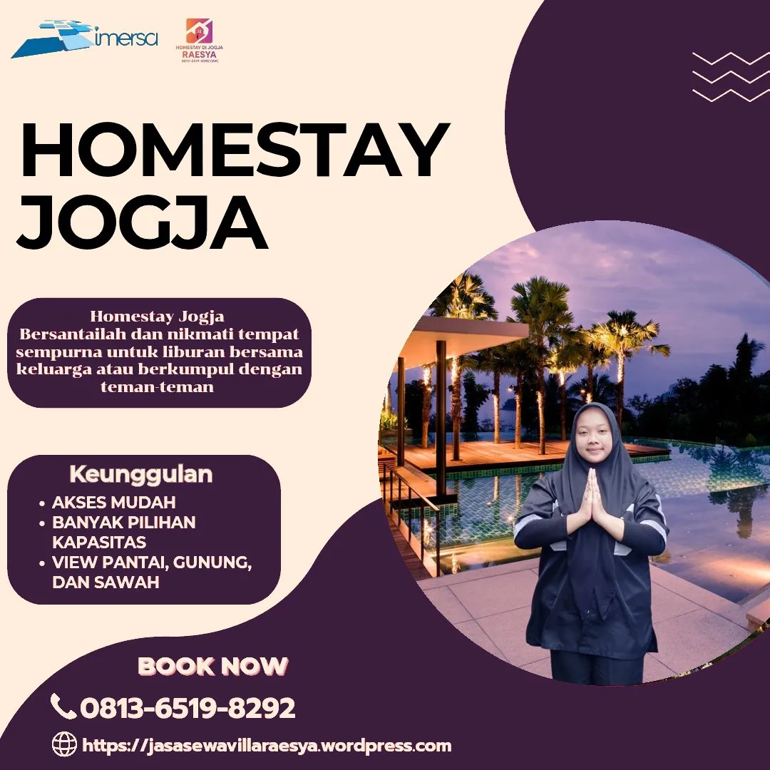 Villa di Jogja Untuk 2 Orang Private Pool Murah | 0813-6519-8292 WA