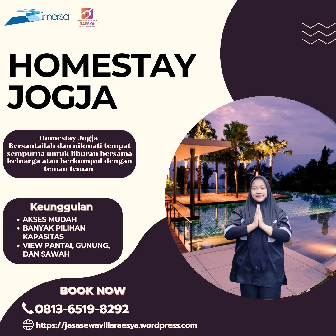 Villa di Jogja Untuk 10 Orang Ada Kolam Renang | 0813-6519-8292 WA