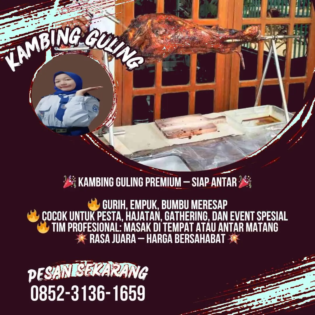 0852-3136-1659 (WA) Kambing Guling di Nganjuk Sawahan, Catering Kambing Guling Nganjuk Sawahan, Paket Kambing Guling Nganjuk Sawahan, Pesan Kambing Guling di Nganjuk Sawahan, Kambing Guling Aqiqah Nganjuk Sawahan, Kambing Guling Nikahan Nganjuk Sawahan, Kambing Guling Terdekat Nganjuk Sawahan