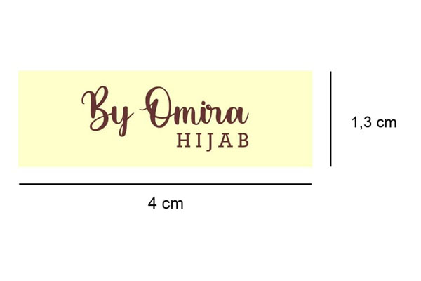 Contoh Desain Label Hijab yang Bagus