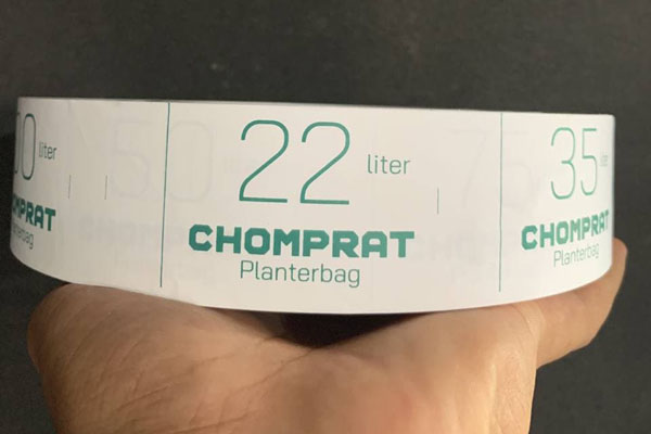 Label Taffeta Planterbag Merk Chomprat
