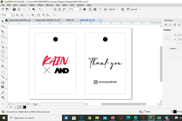 Preview Hangtag Artpaper Kain X And