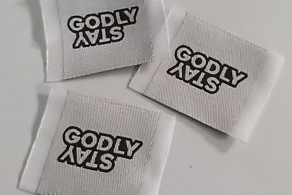 Label Clothing Stay Godly 3x3 cm