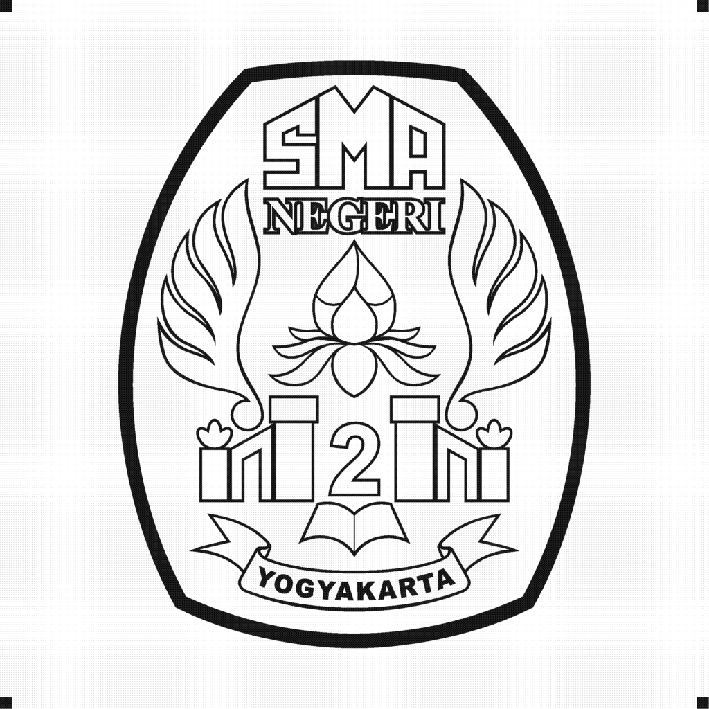 Logo SMADA Jogja Hitam Putih PNG