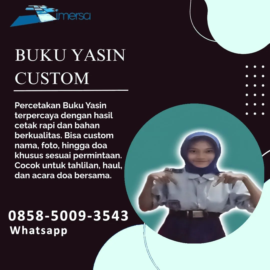 0858-5009-3543 (WA) Jasa Cetak Buku Yasin Lebong Bengkulu, Tempat Cetak Buku Yasin di Lebong Bengkulu, Cetak Buku Yasin Custom Lebong Bengkulu, Cetak Buku Yasin Murah Lebong Bengkulu, Buku Yasin dan Tahlil Lebong Bengkulu, Cetak Buku Yasin Terdekat Lebong Bengkulu, Jual Buku Yasin di Lebong Bengkulu