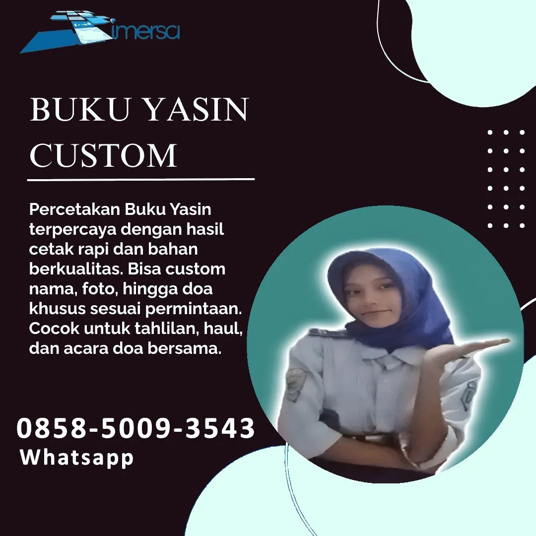 Cetak Buku Yasin Sarolangun Jambi 0858-5009-3543 (WA)