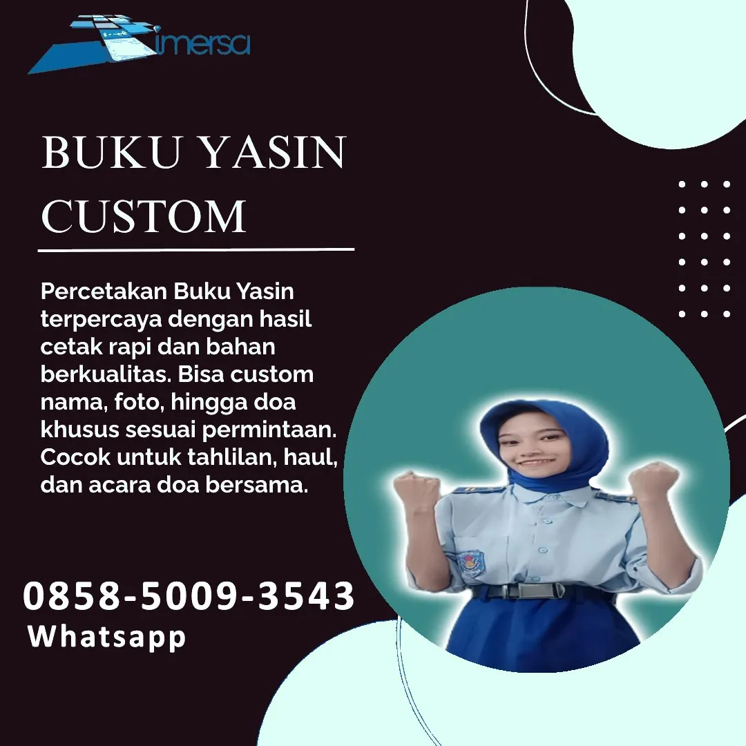 0858-5009-3543 (WA) Jasa Cetak Buku Yasin Kayong Utara, Tempat Cetak Buku Yasin di Kayong Utara, Cetak Buku Yasin Custom Kayong Utara, Cetak Buku Yasin Murah Kayong Utara, Buku Yasin dan Tahlil Kayong Utara, Cetak Buku Yasin Terdekat Kayong Utara, Jual Buku Yasin di Kayong Utara