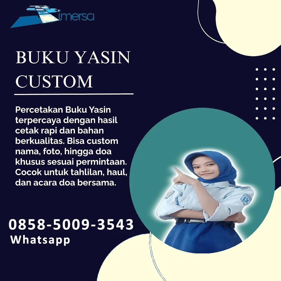 0858-5009-3543 (WA) Jasa Cetak Buku Yasin Sekadau, Tempat Cetak Buku Yasin di Sekadau, Cetak Buku Yasin Custom Sekadau, Cetak Buku Yasin Murah Sekadau, Buku Yasin dan Tahlil Sekadau, Cetak Buku Yasin Terdekat Sekadau, Jual Buku Yasin di Sekadau