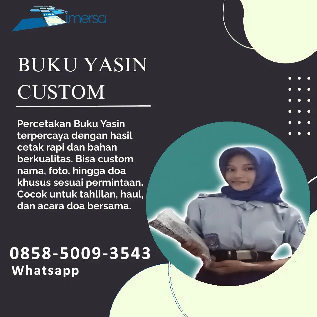 0858-5009-3543 (WA) Jasa Cetak Buku Yasin Pacitan, Tempat Cetak Buku Yasin di Pacitan, Cetak Buku Yasin Custom Pacitan, Cetak Buku Yasin Murah Pacitan, Buku Yasin dan Tahlil Pacitan, Cetak Buku Yasin Terdekat Pacitan, Jual Buku Yasin di Pacitan