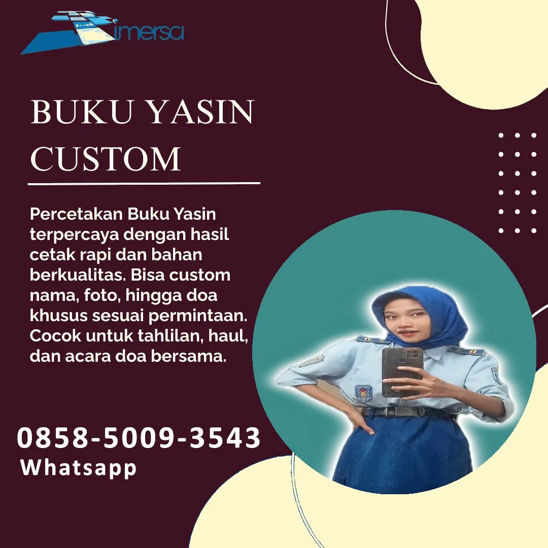 0858-5009-3543 (WA) Jasa Cetak Buku Yasin Kotawaringin Barat, Tempat Cetak Buku Yasin di Kotawaringin Barat, Cetak Buku Yasin Custom Kotawaringin Barat, Cetak Buku Yasin Murah Kotawaringin Barat, Buku Yasin dan Tahlil Kotawaringin Barat, Cetak Buku Yasin Terdekat Kotawaringin Barat, Jual Buku Yasin di Kotawaringin Barat