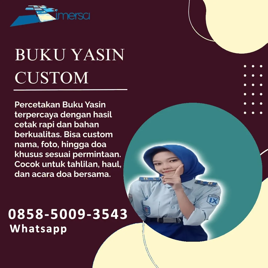 0858-5009-3543 (WA) Jasa Cetak Buku Yasin Bangkalan, Tempat Cetak Buku Yasin di Bangkalan, Cetak Buku Yasin Custom Bangkalan, Cetak Buku Yasin Murah Bangkalan, Buku Yasin dan Tahlil Bangkalan, Cetak Buku Yasin Terdekat Bangkalan, Jual Buku Yasin di Bangkalan