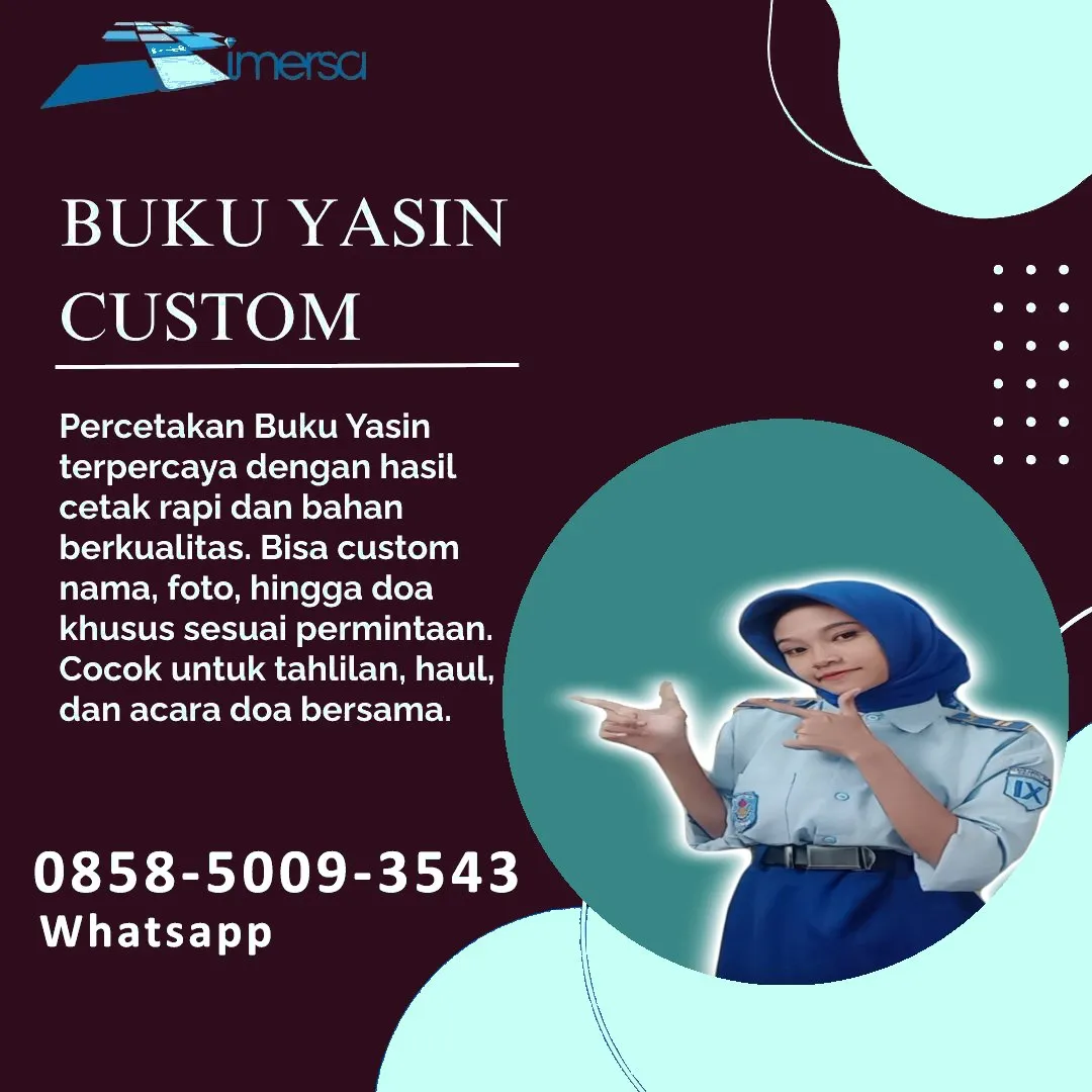 Cetak Buku Yasin Batam Riau 0858-5009-3543 (WA)