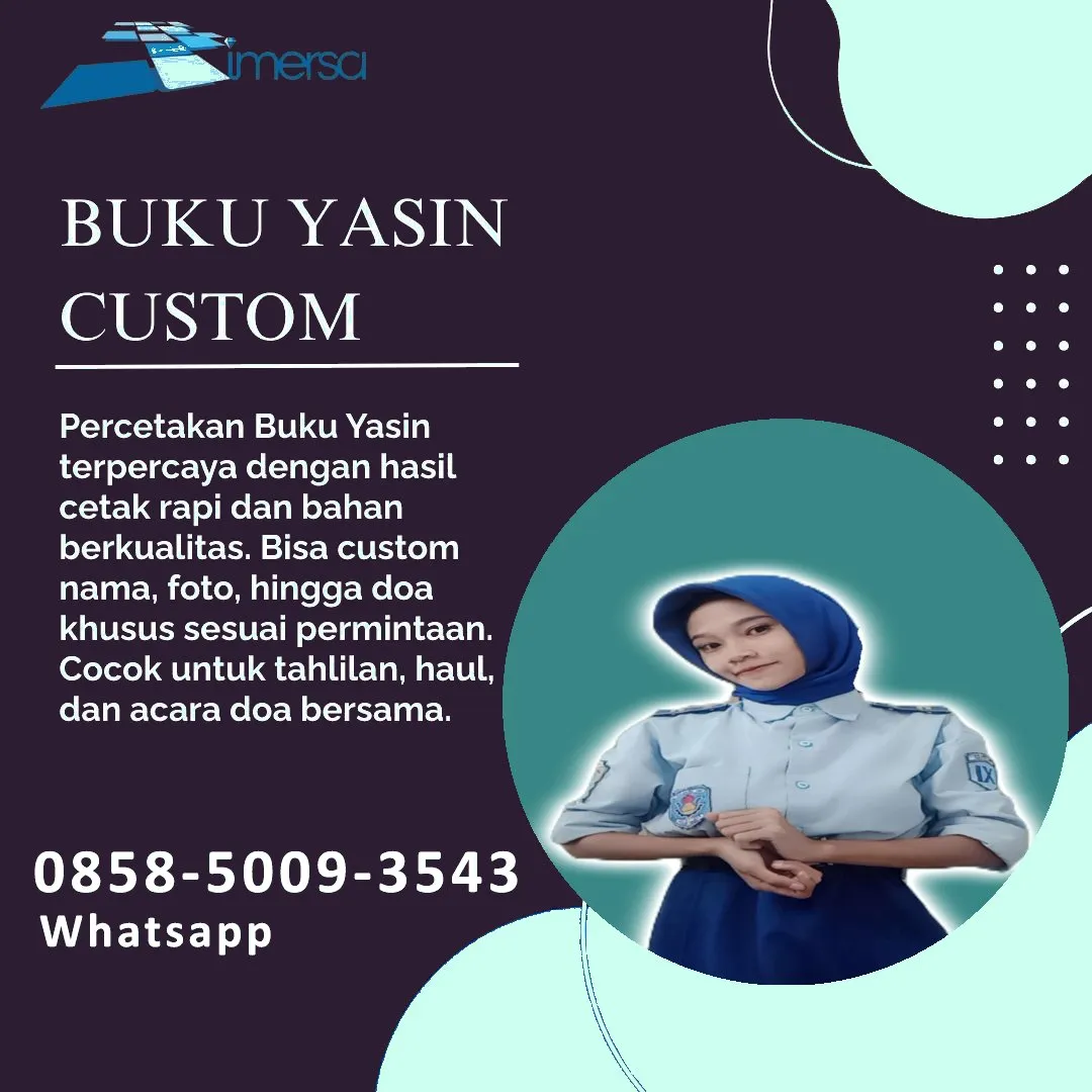 Cetak Buku Yasin Lampung Tengah 0858-5009-3543 (WA)