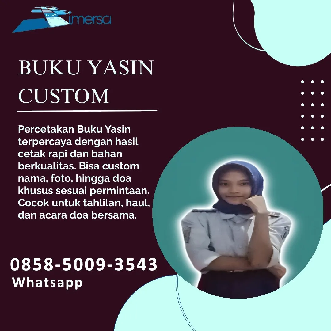 0858-5009-3543 (WA) Jasa Cetak Buku Yasin Seram Bagian Barat, Tempat Cetak Buku Yasin di Seram Bagian Barat, Cetak Buku Yasin Custom Seram Bagian Barat, Cetak Buku Yasin Murah Seram Bagian Barat, Buku Yasin dan Tahlil Seram Bagian Barat, Cetak Buku Yasin Terdekat Seram Bagian Barat, Jual Buku Yasin di Seram Bagian Barat