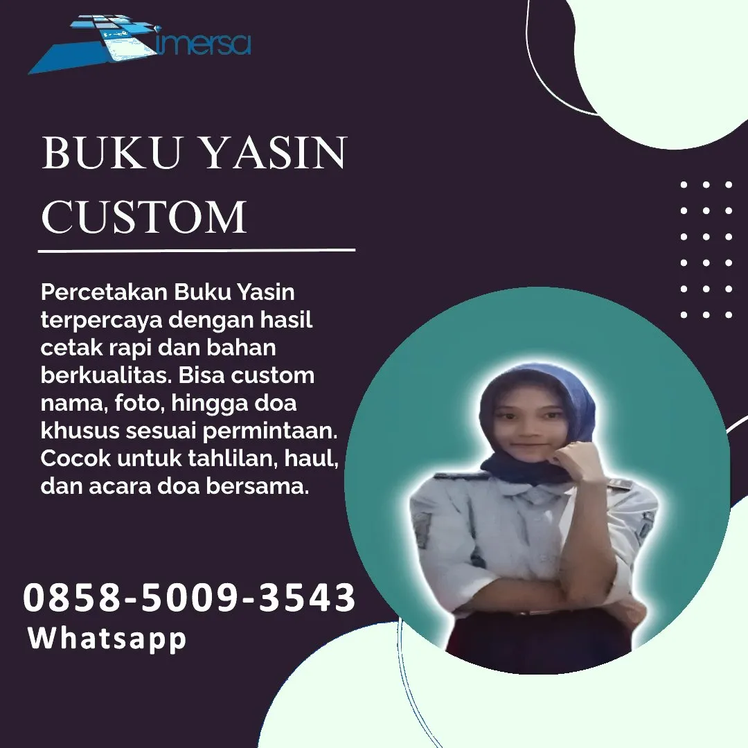 0858-5009-3543 (WA) Jasa Cetak Buku Yasin Halmahera Timur, Tempat Cetak Buku Yasin di Halmahera Timur, Cetak Buku Yasin Custom Halmahera Timur, Cetak Buku Yasin Murah Halmahera Timur, Buku Yasin dan Tahlil Halmahera Timur, Cetak Buku Yasin Terdekat Halmahera Timur, Jual Buku Yasin di Halmahera Timur