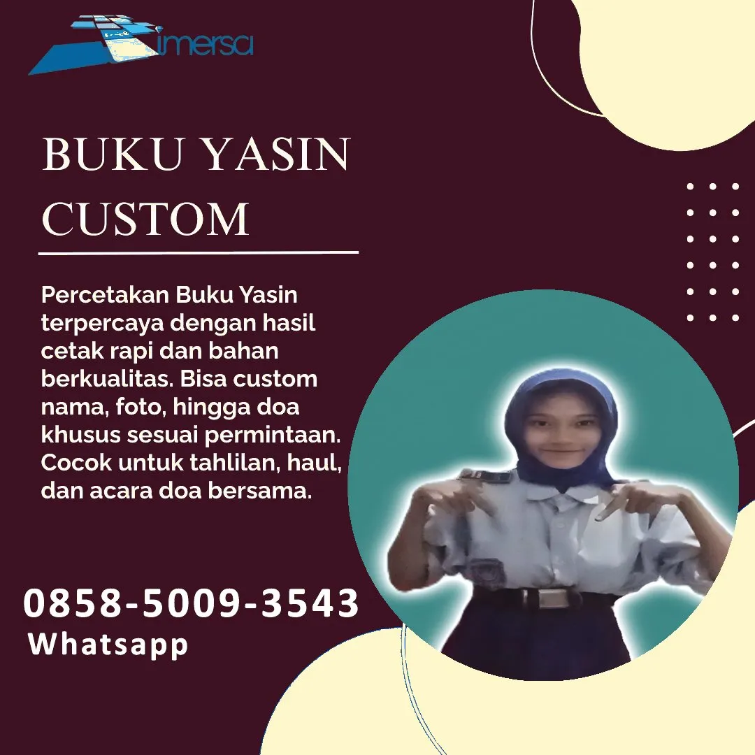 0858-5009-3543 (WA) Jasa Cetak Buku Yasin Aceh Barat Daya, Tempat Cetak Buku Yasin di Aceh Barat Daya, Cetak Buku Yasin Custom Aceh Barat Daya, Cetak Buku Yasin Murah Aceh Barat Daya, Buku Yasin dan Tahlil Aceh Barat Daya, Cetak Buku Yasin Terdekat Aceh Barat Daya, Jual Buku Yasin di Aceh Barat Daya