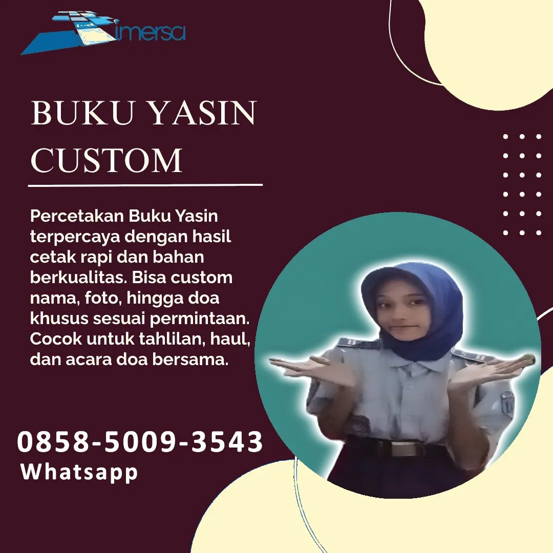 Cetak Buku Yasin Aceh Tengah 0858-5009-3543 (WA)