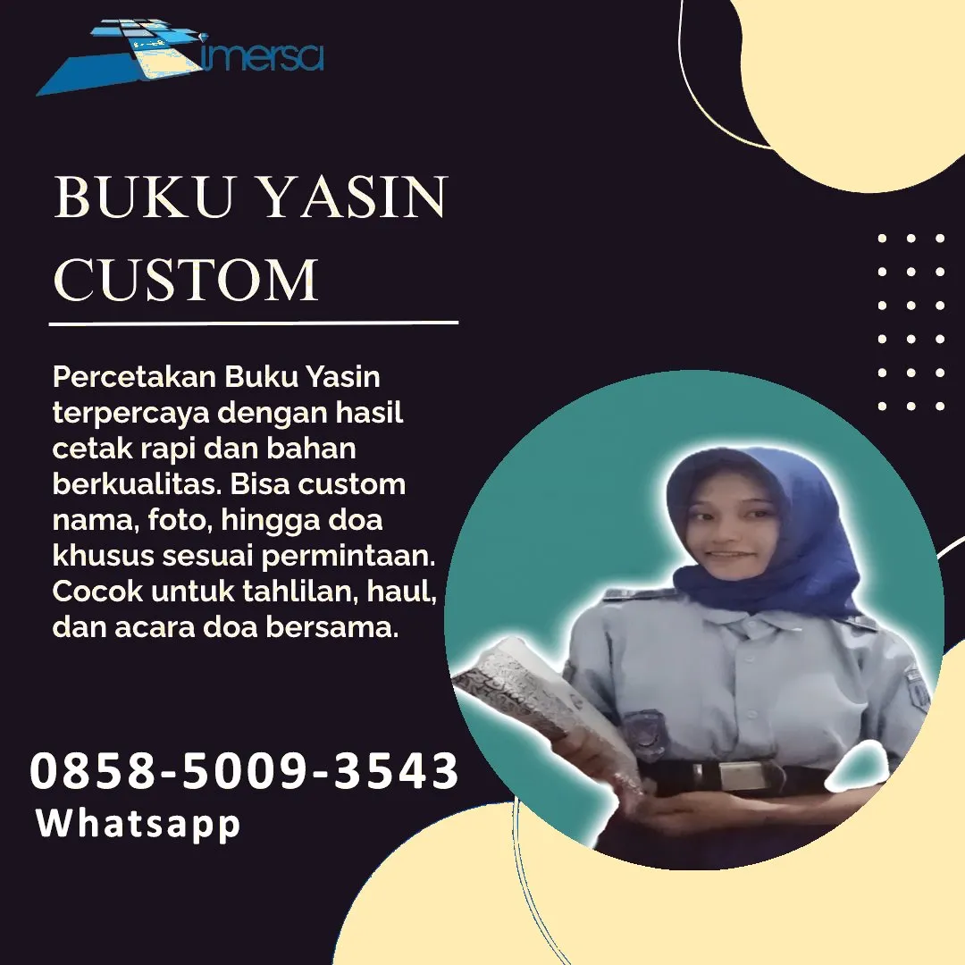 Cetak Buku Yasin Banyuwangi 0858-5009-3543 (WA)