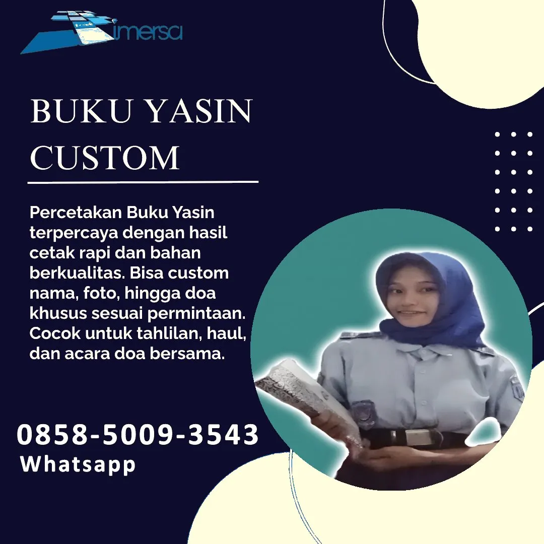 0858-5009-3543 (WA) Jasa Cetak Buku Yasin Ngada, Tempat Cetak Buku Yasin di Ngada, Cetak Buku Yasin Custom Ngada, Cetak Buku Yasin Murah Ngada, Buku Yasin dan Tahlil Ngada, Cetak Buku Yasin Terdekat Ngada, Jual Buku Yasin di Ngada