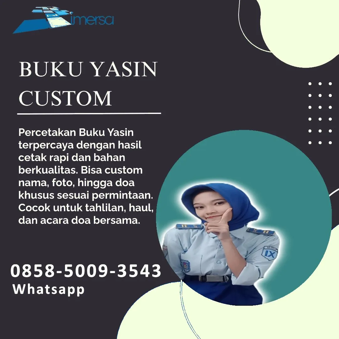 Cetak Buku Yasin Surabaya 0858-5009-3543 (WA)