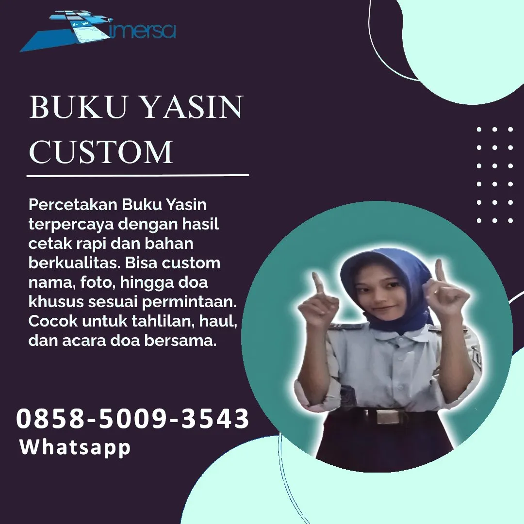 0858-5009-3543 (WA) Jasa Cetak Buku Yasin Intan Jaya, Tempat Cetak Buku Yasin di Intan Jaya, Cetak Buku Yasin Custom Intan Jaya, Cetak Buku Yasin Murah Intan Jaya, Buku Yasin dan Tahlil Intan Jaya, Cetak Buku Yasin Terdekat Intan Jaya, Jual Buku Yasin di Intan Jaya