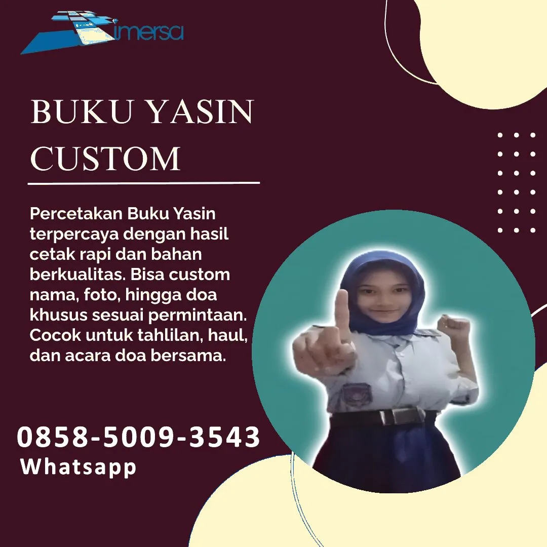 0858-5009-3543 (WA) Jasa Cetak Buku Yasin Jayawijaya, Tempat Cetak Buku Yasin di Jayawijaya, Cetak Buku Yasin Custom Jayawijaya, Cetak Buku Yasin Murah Jayawijaya, Buku Yasin dan Tahlil Jayawijaya, Cetak Buku Yasin Terdekat Jayawijaya, Jual Buku Yasin di Jayawijaya