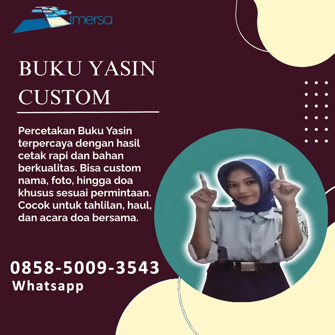 Cetak Buku Yasin Kepulauan Yapen 0858-5009-3543 (WA)