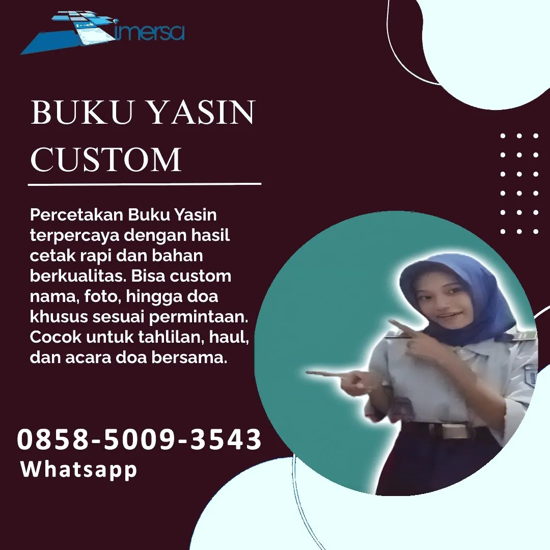 0858-5009-3543 (WA) Jasa Cetak Buku Yasin Mimika, Tempat Cetak Buku Yasin di Mimika, Cetak Buku Yasin Custom Mimika, Cetak Buku Yasin Murah Mimika, Buku Yasin dan Tahlil Mimika, Cetak Buku Yasin Terdekat Mimika, Jual Buku Yasin di Mimika