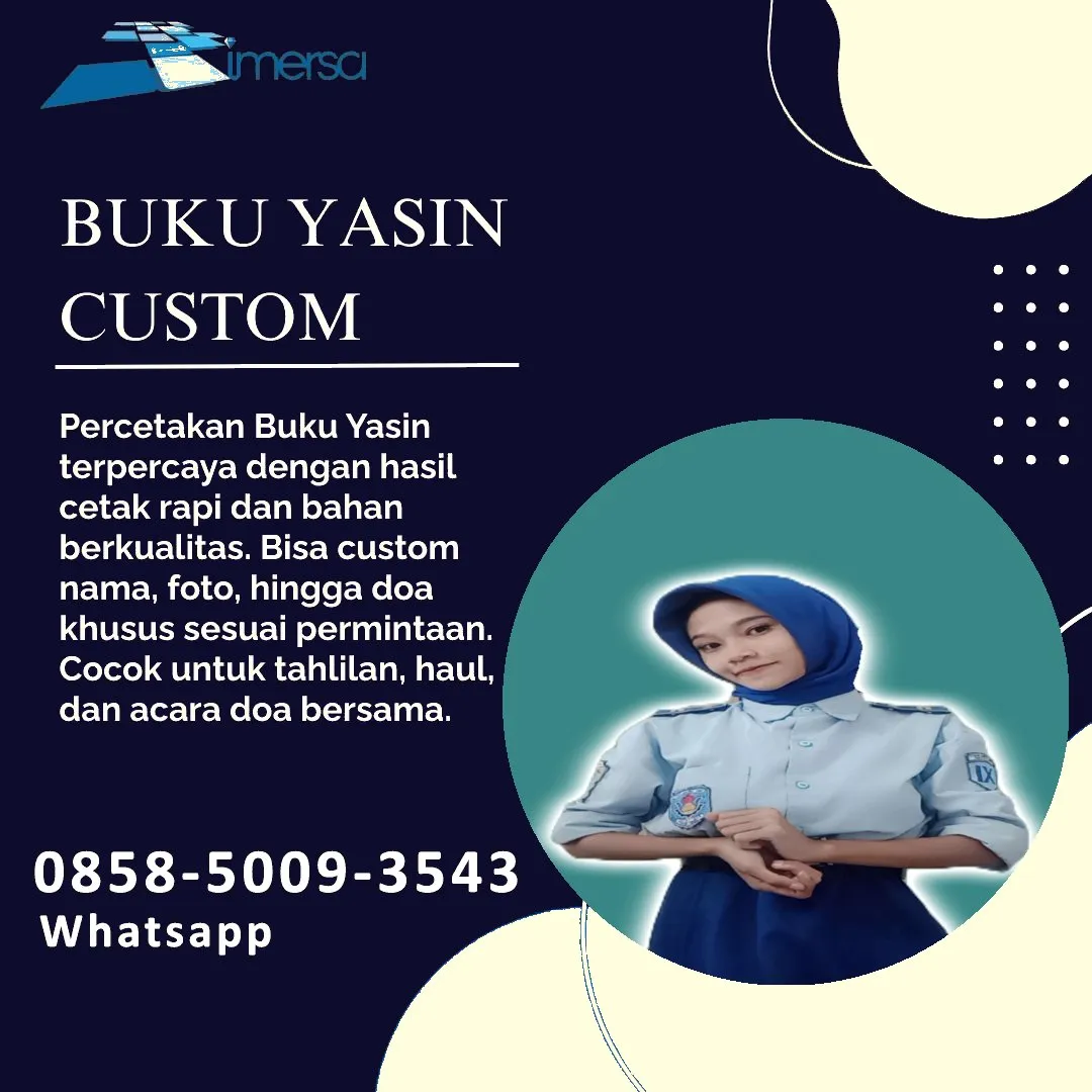 0858-5009-3543 (WA) Jasa Cetak Buku Yasin Paniai, Tempat Cetak Buku Yasin di Paniai, Cetak Buku Yasin Custom Paniai, Cetak Buku Yasin Murah Paniai, Buku Yasin dan Tahlil Paniai, Cetak Buku Yasin Terdekat Paniai, Jual Buku Yasin di Paniai