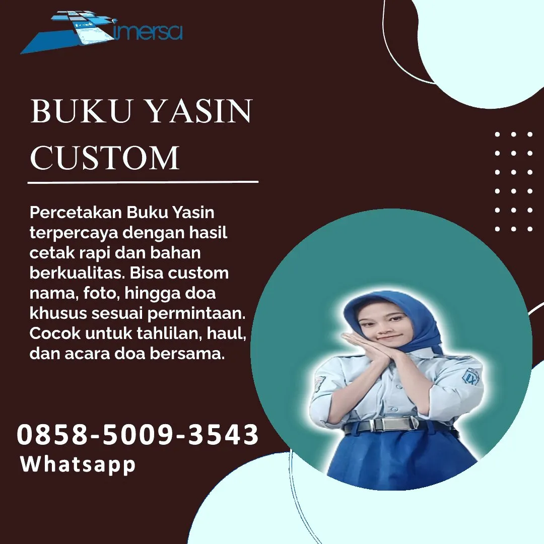 0858-5009-3543 (WA) Jasa Cetak Buku Yasin Yahukimo, Tempat Cetak Buku Yasin di Yahukimo, Cetak Buku Yasin Custom Yahukimo, Cetak Buku Yasin Murah Yahukimo, Buku Yasin dan Tahlil Yahukimo, Cetak Buku Yasin Terdekat Yahukimo, Jual Buku Yasin di Yahukimo