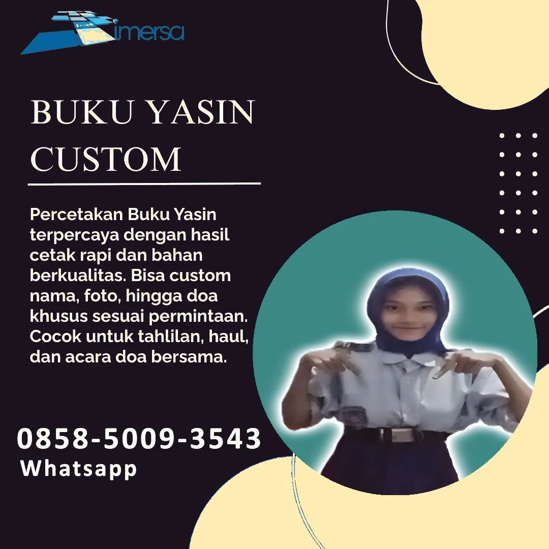 Cetak Buku Yasin Kuantan Singingi 0858-5009-3543 (WA)