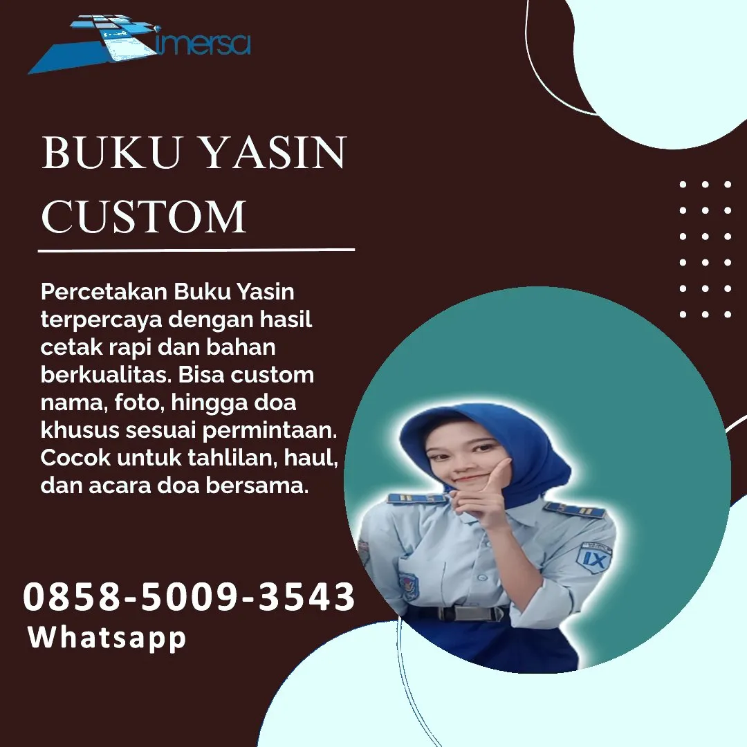 Cetak Buku Yasin Mamuju Tengah 0858-5009-3543 (WA)