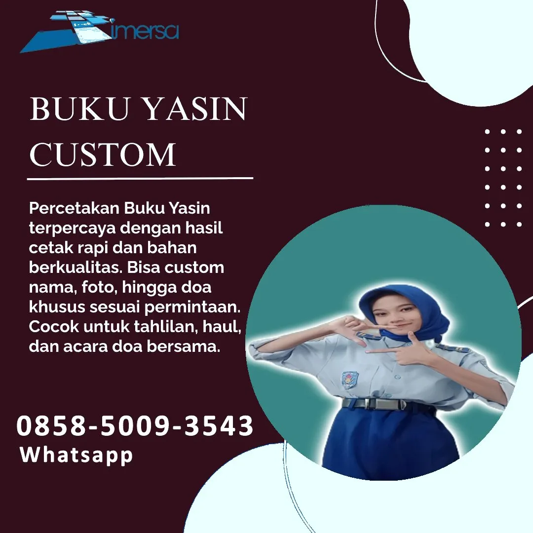 0858-5009-3543 (WA) Jasa Cetak Buku Yasin Bantaeng, Tempat Cetak Buku Yasin di Bantaeng, Cetak Buku Yasin Custom Bantaeng, Cetak Buku Yasin Murah Bantaeng, Buku Yasin dan Tahlil Bantaeng, Cetak Buku Yasin Terdekat Bantaeng, Jual Buku Yasin di Bantaeng