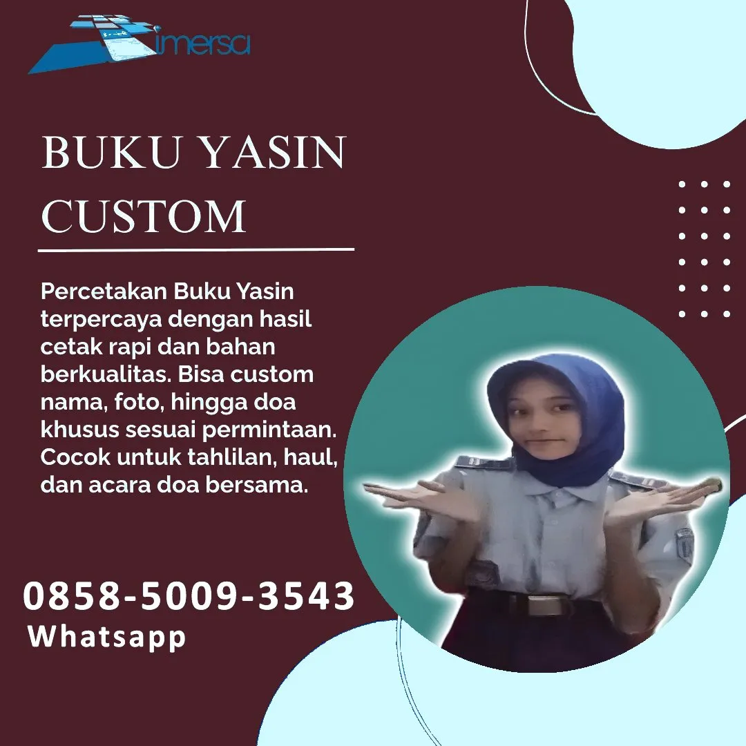 0858-5009-3543 (WA) Jasa Cetak Buku Yasin Tana Toraja, Tempat Cetak Buku Yasin di Tana Toraja, Cetak Buku Yasin Custom Tana Toraja, Cetak Buku Yasin Murah Tana Toraja, Buku Yasin dan Tahlil Tana Toraja, Cetak Buku Yasin Terdekat Tana Toraja, Jual Buku Yasin di Tana Toraja