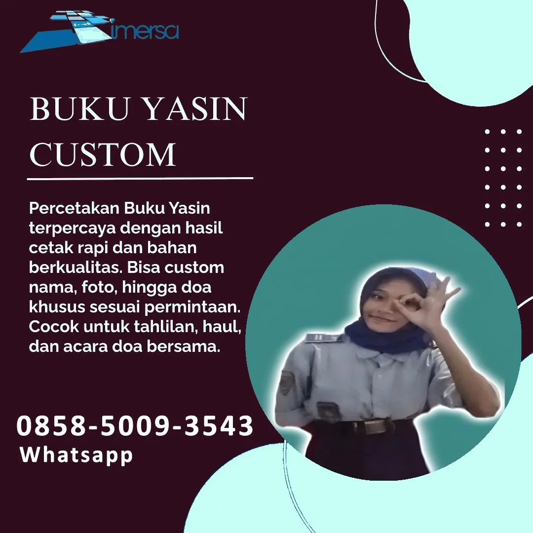 Cetak Buku Yasin Banggai Kepulauan 0858-5009-3543 (WA)