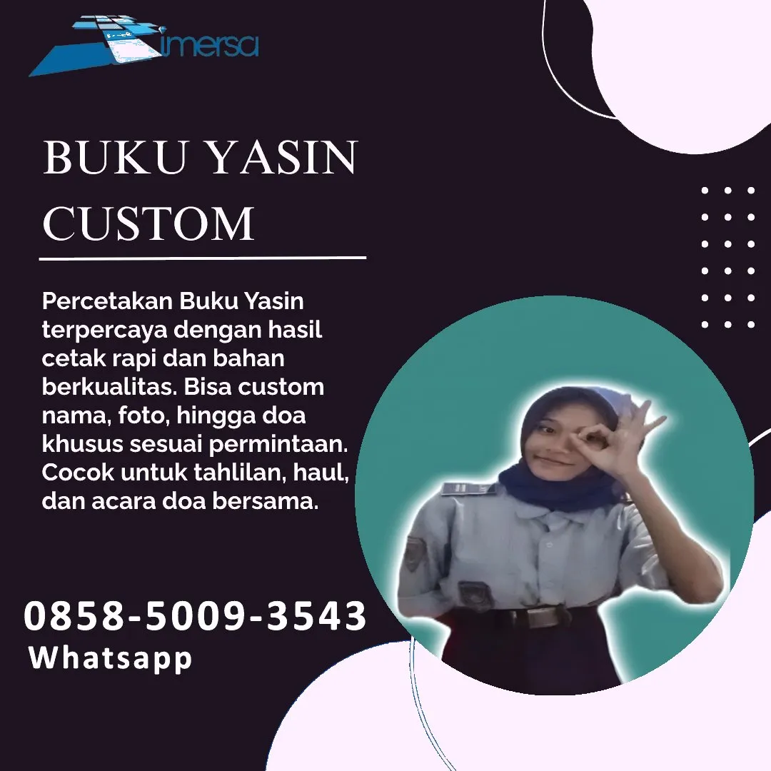 Cetak Buku Yasin Morowali Utara 0858-5009-3543 (WA)
