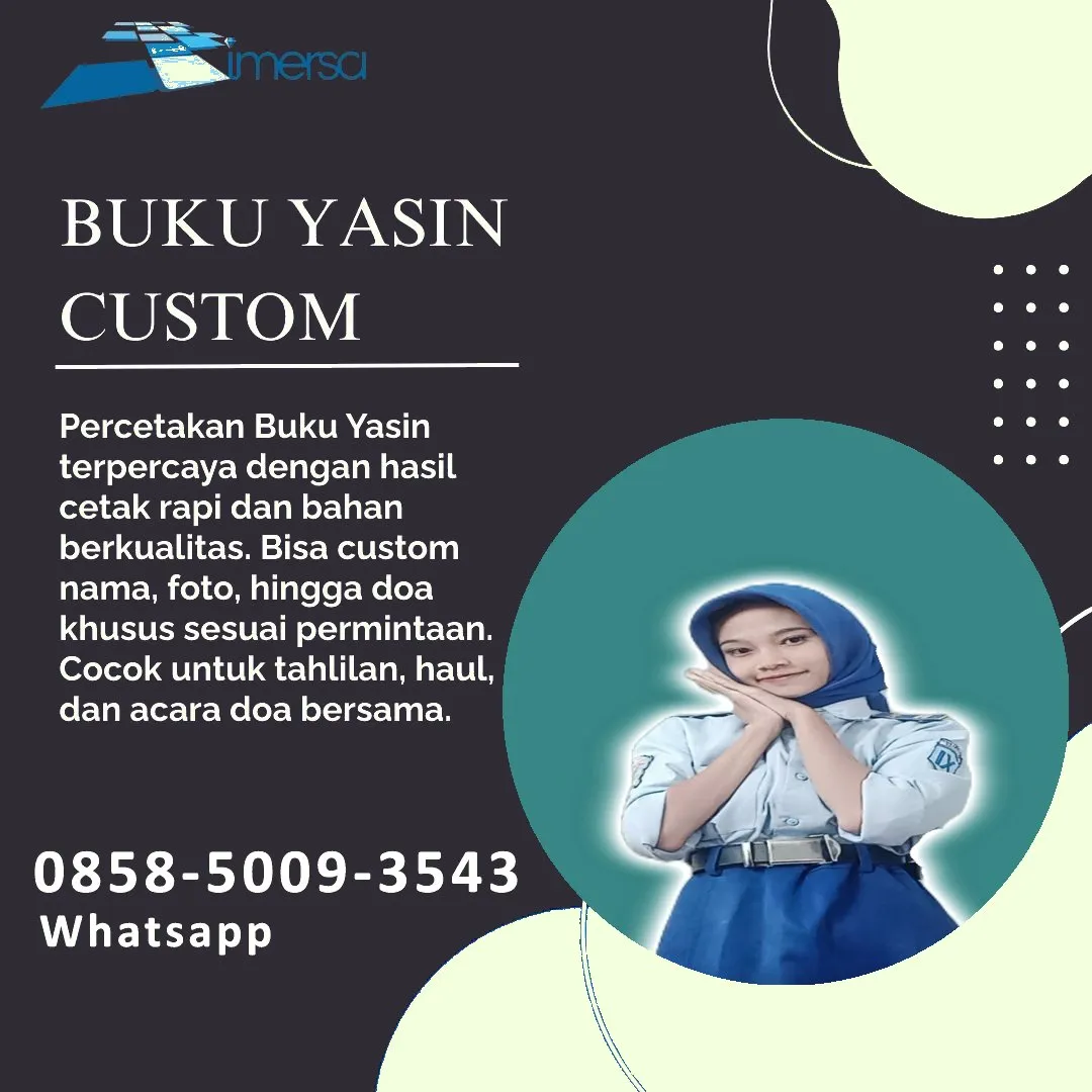 0858-5009-3543 (WA) Jasa Cetak Buku Yasin Buton, Tempat Cetak Buku Yasin di Buton, Cetak Buku Yasin Custom Buton, Cetak Buku Yasin Murah Buton, Buku Yasin dan Tahlil Buton, Cetak Buku Yasin Terdekat Buton, Jual Buku Yasin di Buton