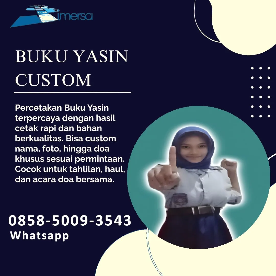 0858-5009-3543 (WA) Jasa Cetak Buku Yasin Bolaang Mongondow, Tempat Cetak Buku Yasin di Bolaang Mongondow, Cetak Buku Yasin Custom Bolaang Mongondow, Cetak Buku Yasin Murah Bolaang Mongondow, Buku Yasin dan Tahlil Bolaang Mongondow, Cetak Buku Yasin Terdekat Bolaang Mongondow, Jual Buku Yasin di Bolaang Mongondow