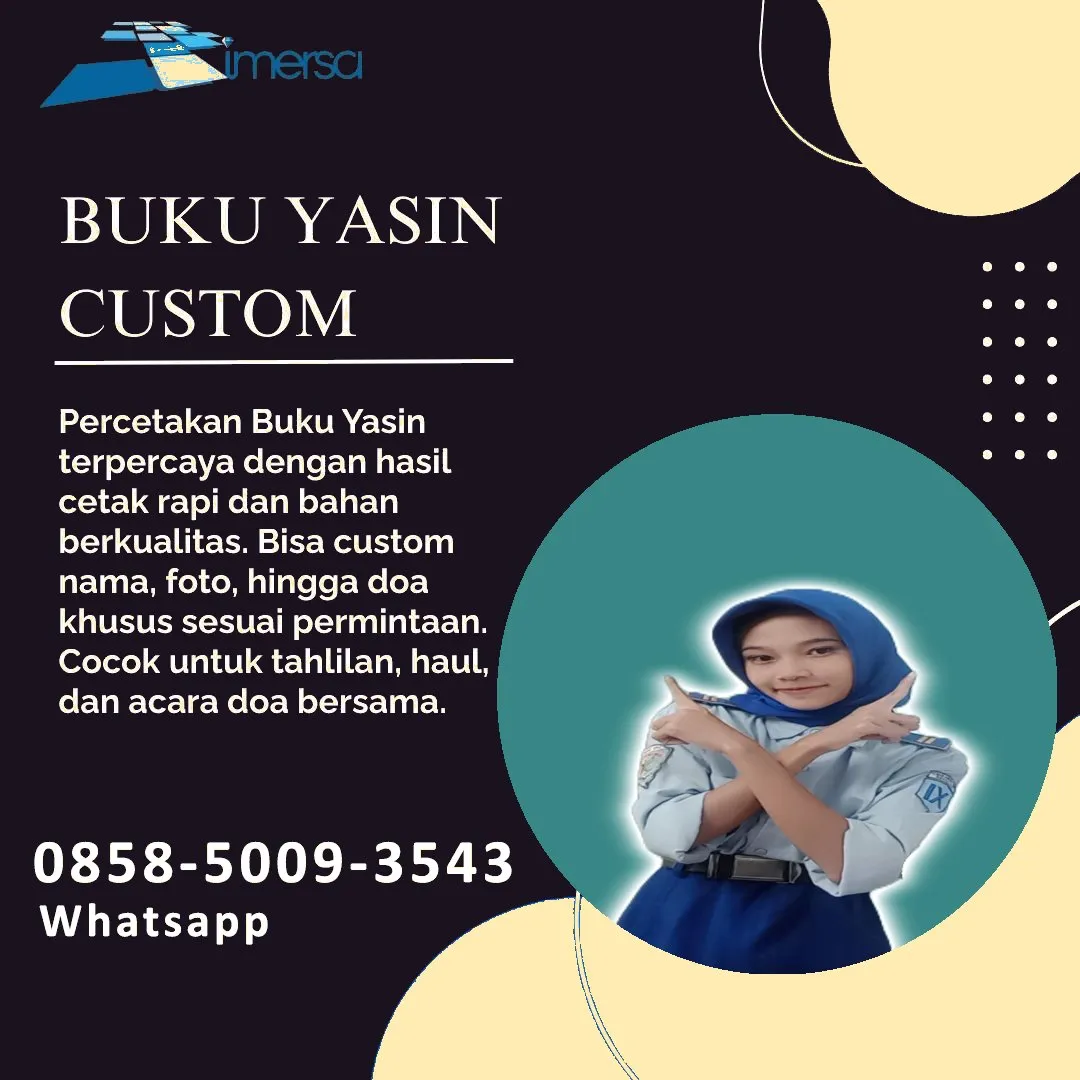 Cetak Buku Yasin Tomohon 0858-5009-3543 (WA)