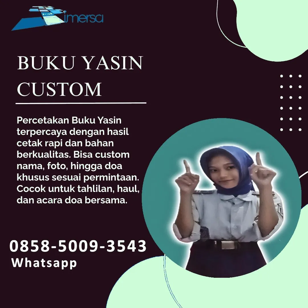 Cetak Buku Yasin Pesisir Selatan 0858-5009-3543 (WA)