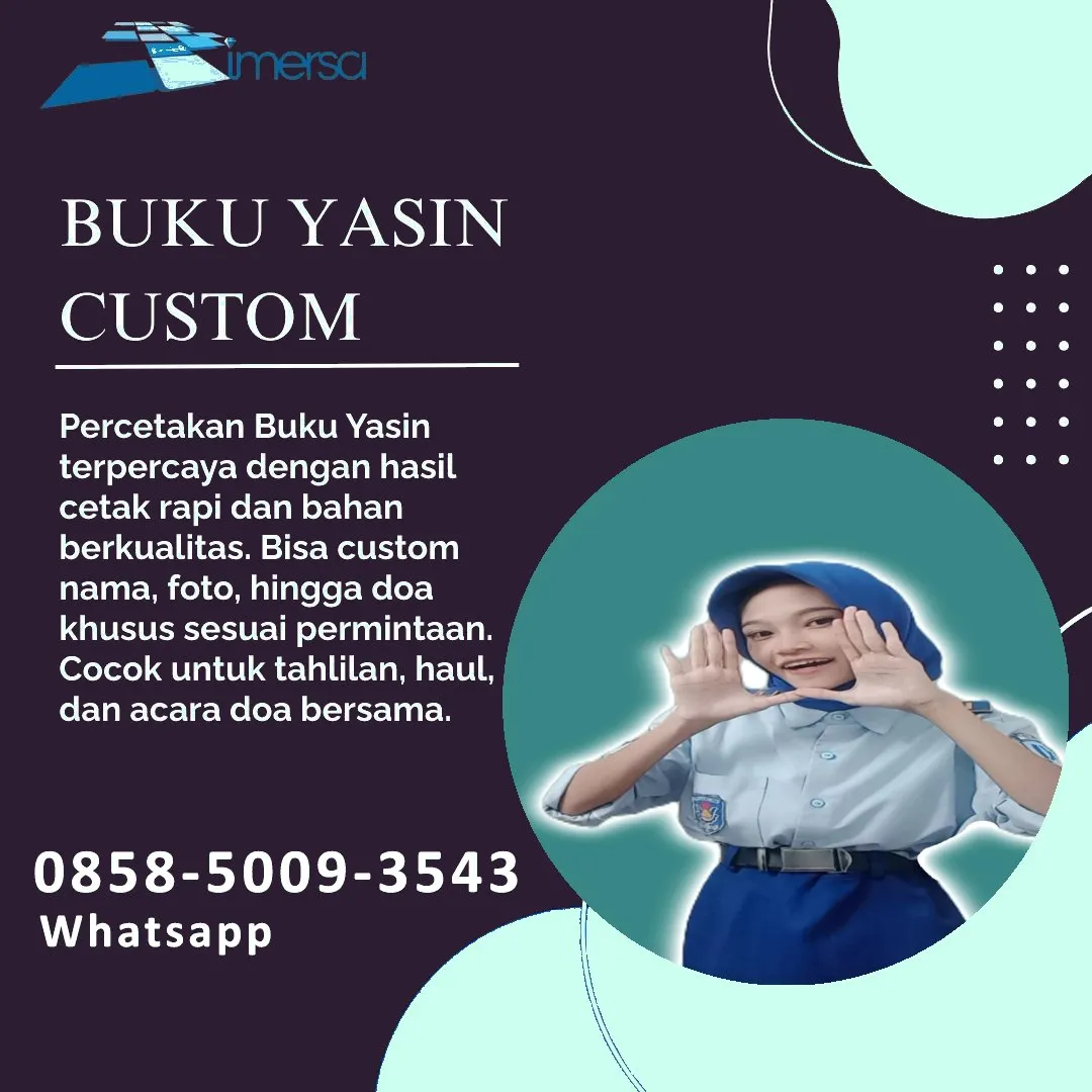 0858-5009-3543 (WA) Jasa Cetak Buku Yasin Solok Selatan, Tempat Cetak Buku Yasin di Solok Selatan, Cetak Buku Yasin Custom Solok Selatan, Cetak Buku Yasin Murah Solok Selatan, Buku Yasin dan Tahlil Solok Selatan, Cetak Buku Yasin Terdekat Solok Selatan, Jual Buku Yasin di Solok Selatan