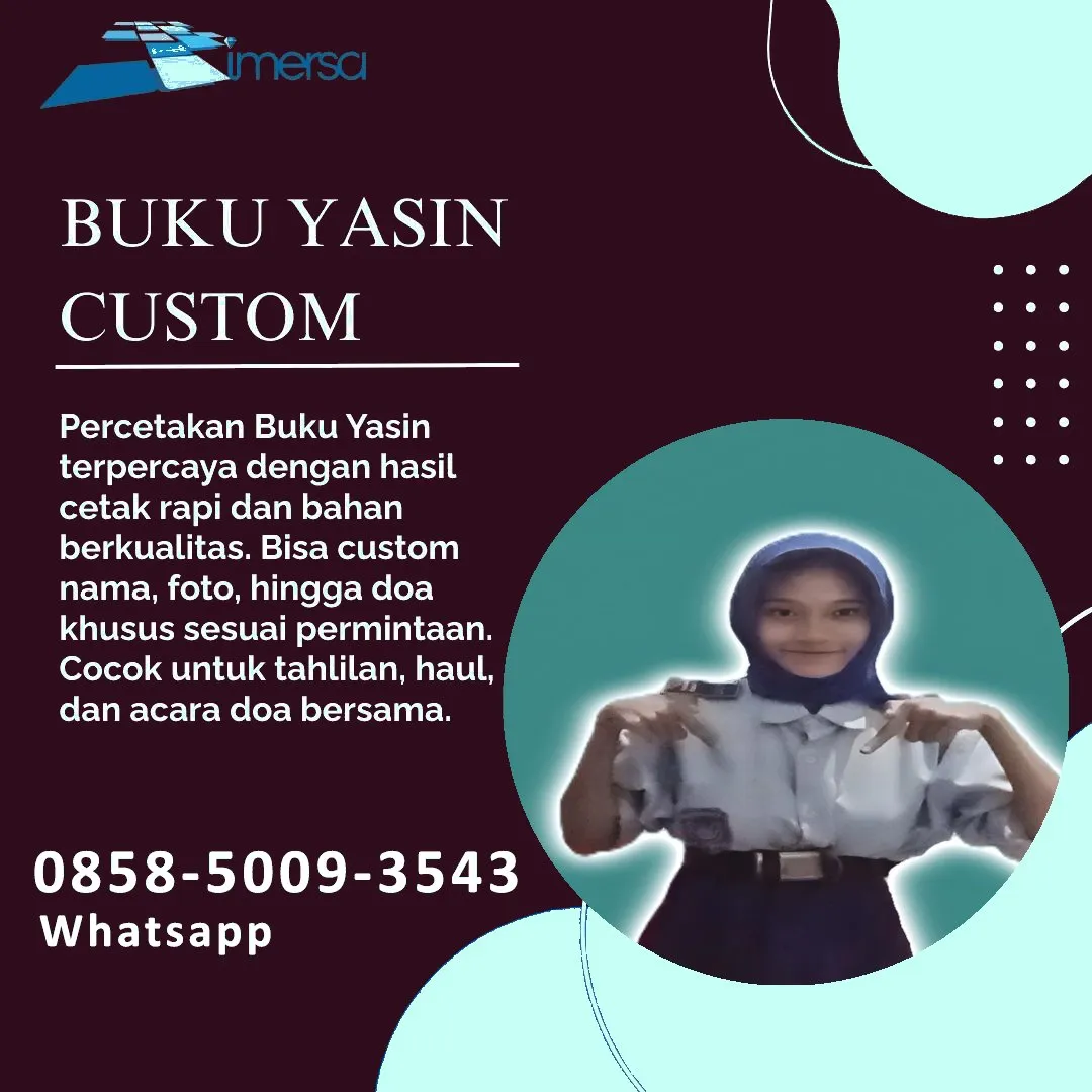 0858-5009-3543 (WA) Jasa Cetak Buku Yasin Klaten, Tempat Cetak Buku Yasin di Klaten, Cetak Buku Yasin Custom Klaten, Cetak Buku Yasin Murah Klaten, Buku Yasin dan Tahlil Klaten, Cetak Buku Yasin Terdekat Klaten, Jual Buku Yasin di Klaten