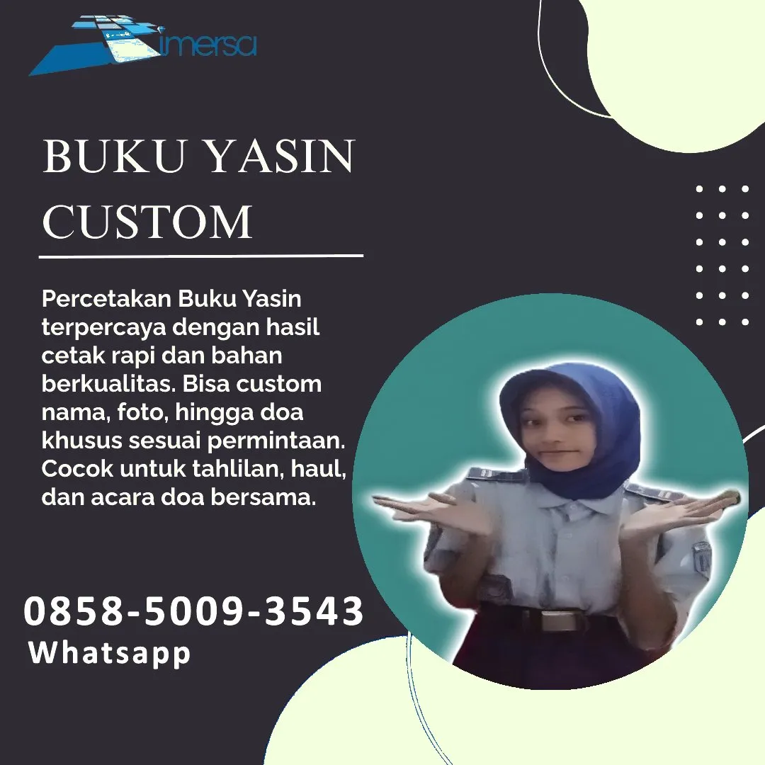 Cetak Buku Yasin Bukittinggi 0858-5009-3543 (WA)