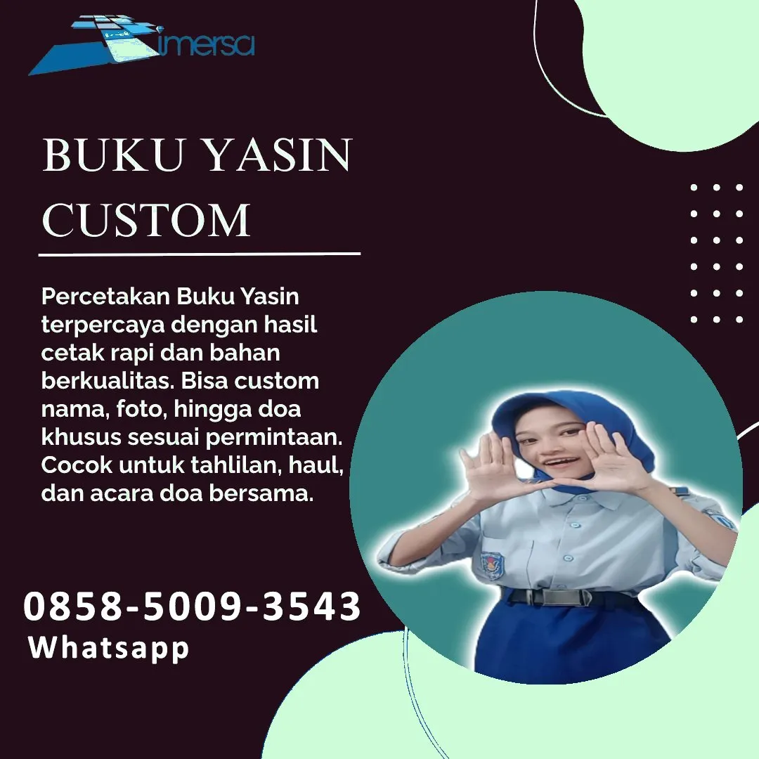 0858-5009-3543 (WA) Jasa Cetak Buku Yasin Ogan Komering Ulu Selatan, Tempat Cetak Buku Yasin di Ogan Komering Ulu Selatan, Cetak Buku Yasin Custom Ogan Komering Ulu Selatan, Cetak Buku Yasin Murah Ogan Komering Ulu Selatan, Buku Yasin dan Tahlil Ogan Komering Ulu Selatan, Cetak Buku Yasin Terdekat Ogan Komering Ulu Selatan, Jual Buku Yasin di Ogan Komering Ulu Selatan