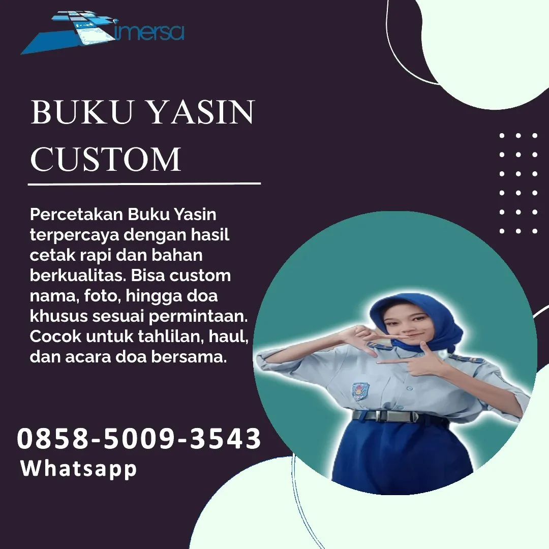 Cetak Buku Yasin Bogor 0858-5009-3543 (WA)